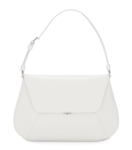 Amina Muaddi Leather Ami Shoulder Bag