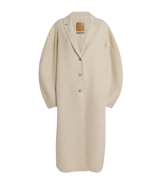 Le 17 Septembre Wool-Blend Balloon Trench Coat