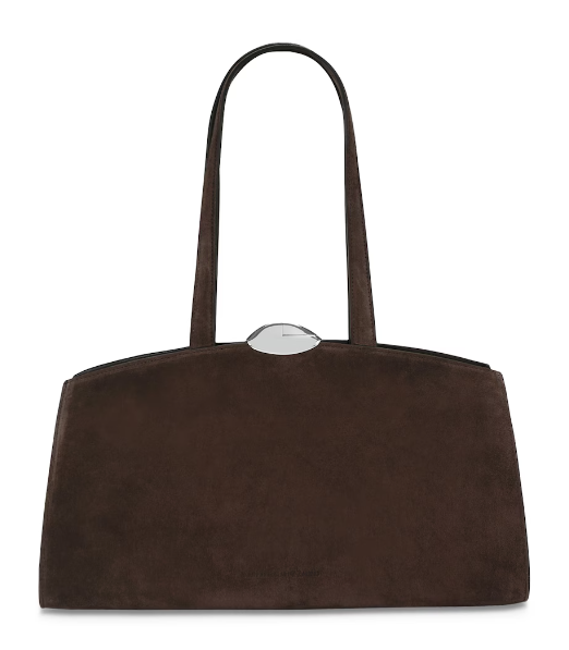 Benedetta Bruzziches Suede Serena Top-Handle Bag