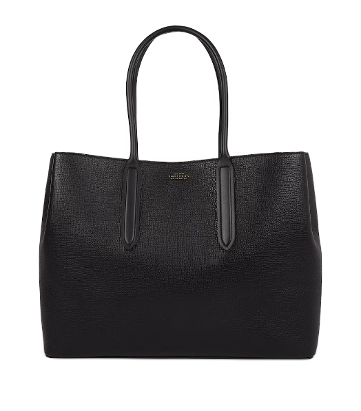 Smythson Ludlow Leather Zip Day Tote Bag
