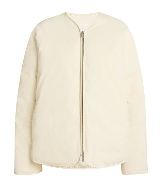 Jil Sander Down Collarless Padded Jacket
