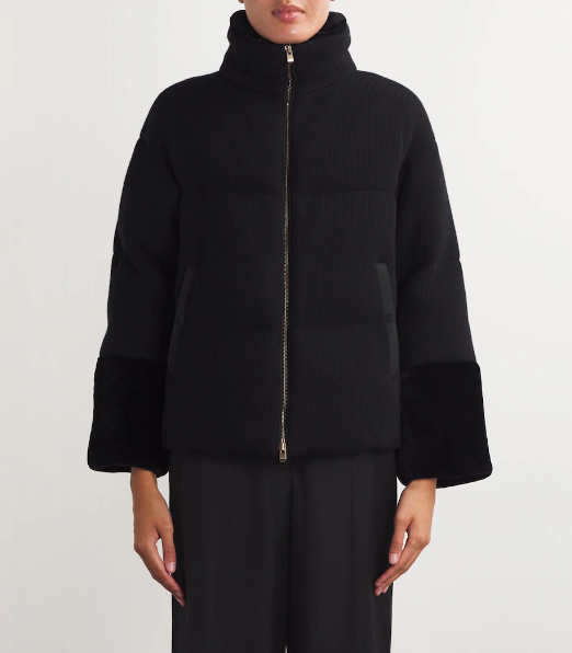 Agnona Cashmere Quilted Puffer Jacket - Görsel 3